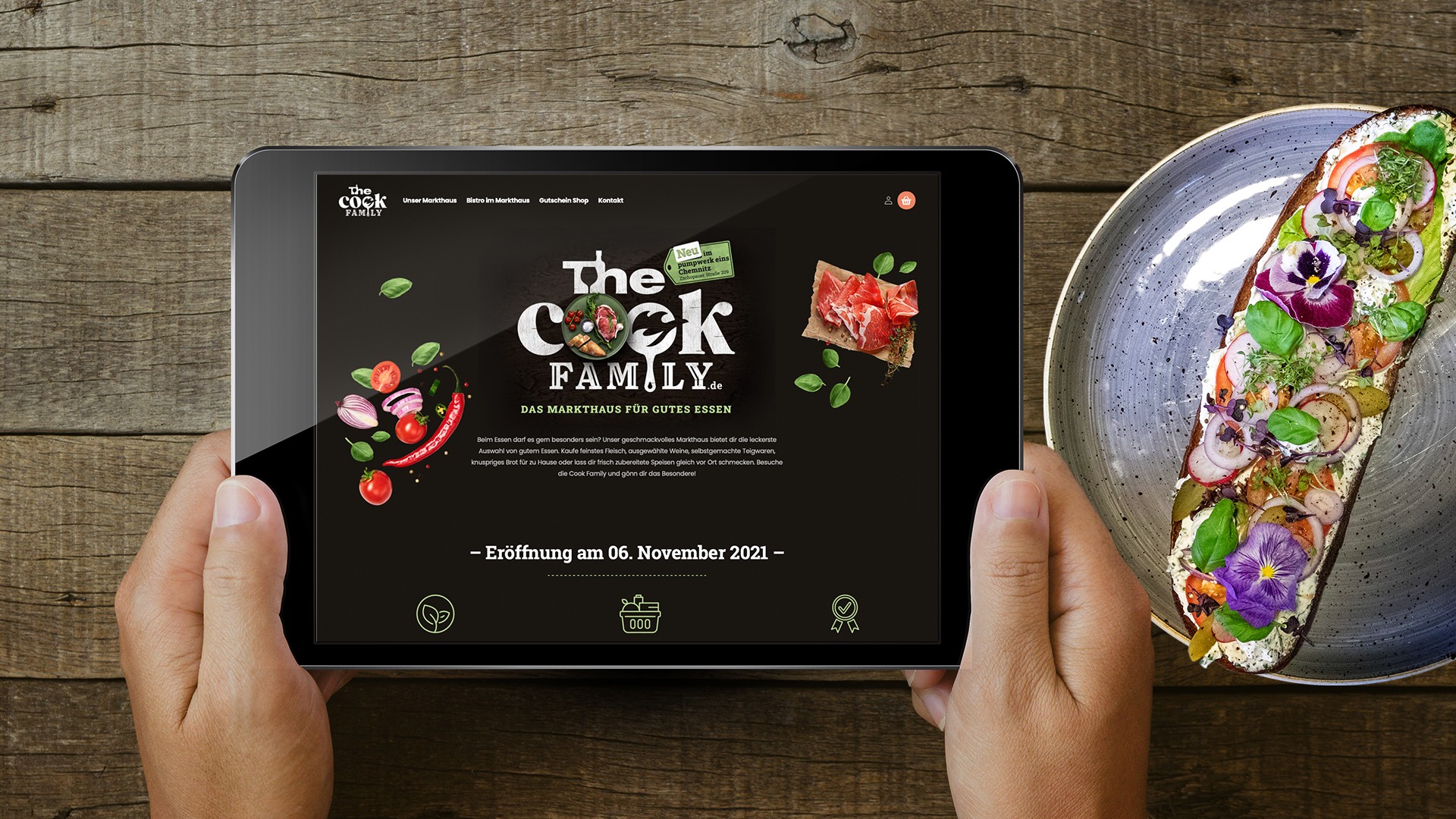 Website Agentur Eroeffnung The Cook Family