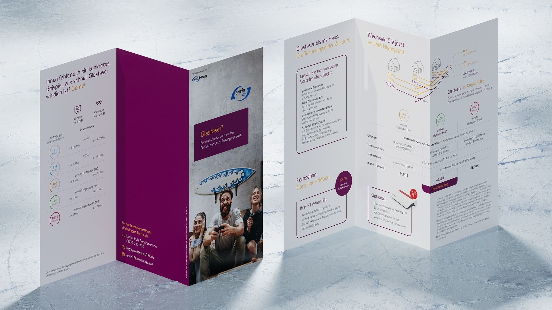 Envia Tel Erzgebirgskampagne Flyer