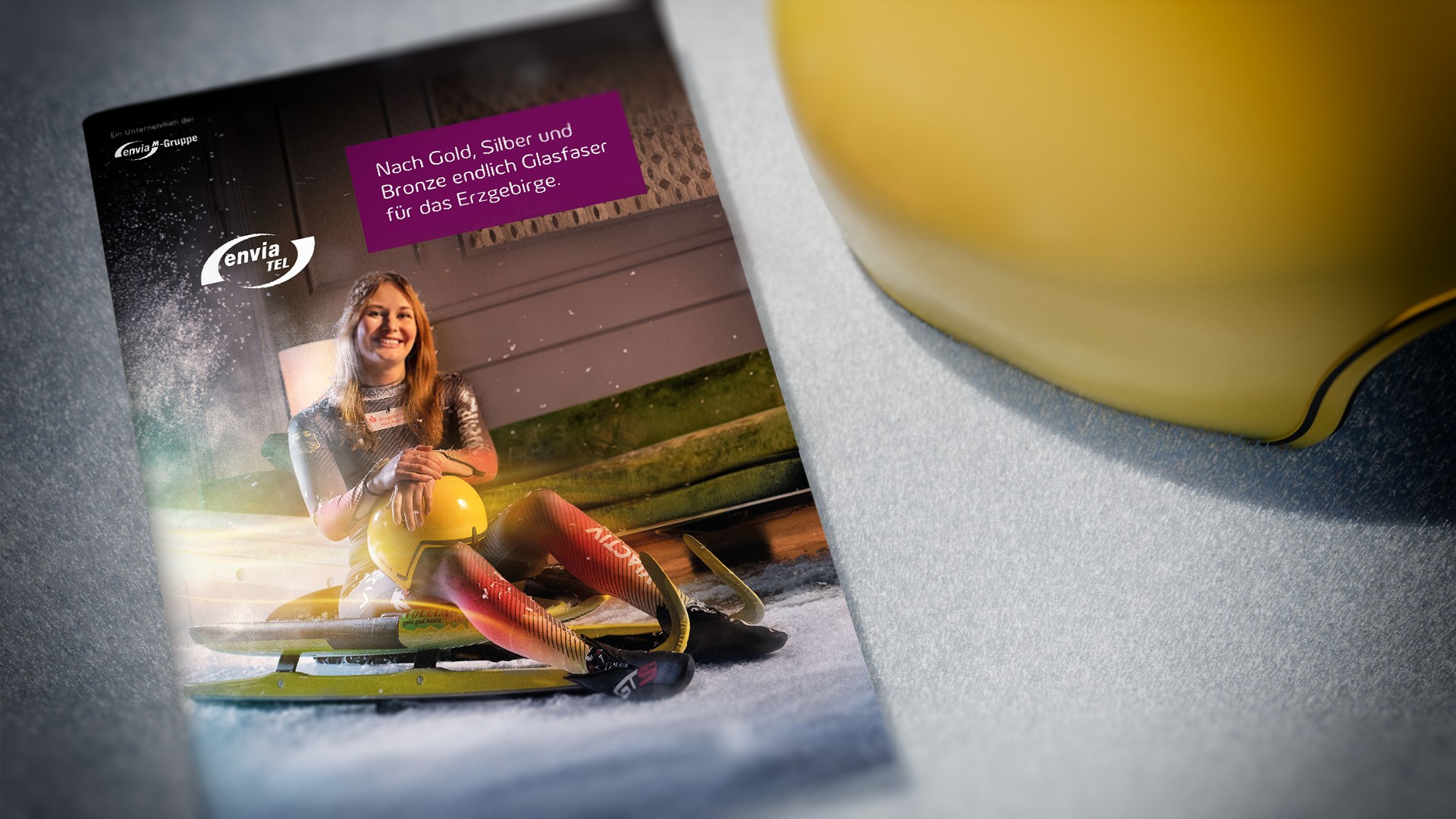 Enviatel Brochure Mit Olympiasiegerin Julia Taubitz