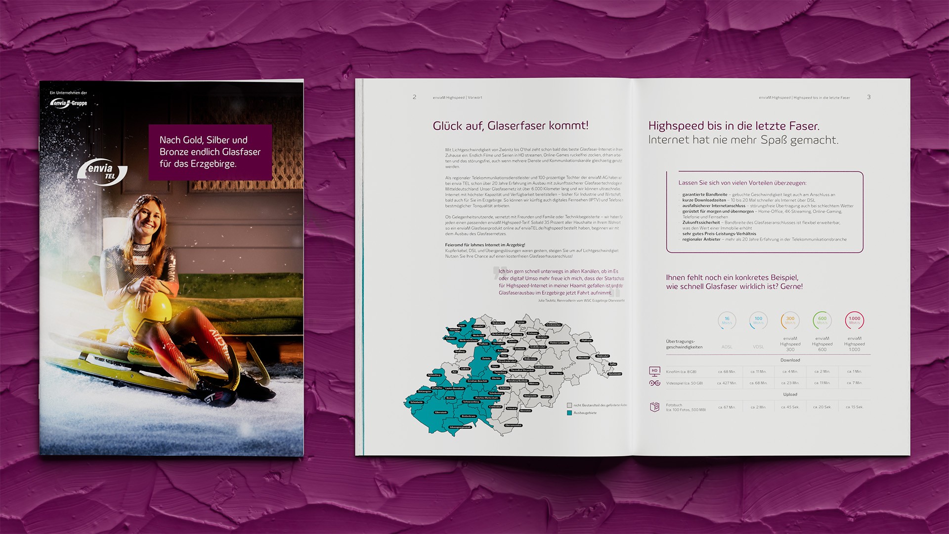 Enviatel Brochure Erzgebirgskamapgne Mit Olympiasiegerin Julia Taubitz